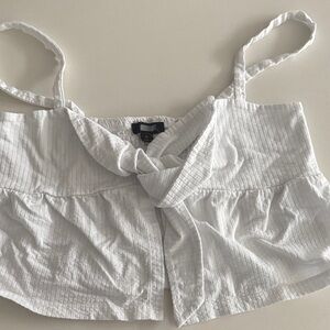 White Sleeveless Top